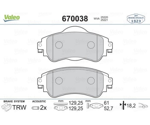 ÖN FREN BALATASI CITROEN C4 B7 1.4 VTI 09 C4 1.6 HDI 11/2009 DS4 1.6 HDI 1. 4.2011