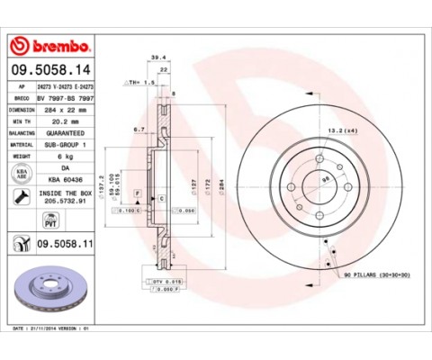 ON FREN DISKI FIAT TIPO 91 95 PUNTO 99 12 COUPE 96 00 ALFA ROMEO 146 95 01 145 95 01 LANCIA DELTA II 93 99 DEDRA 91 99