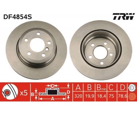 FREN DISKI ARKA BMW X5 E70 LCI F15 X6 E71 F16