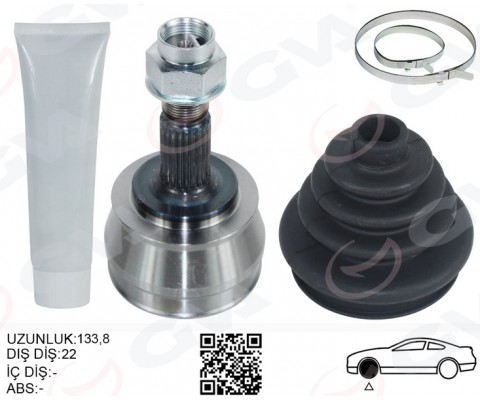 AKS KAFASI SOL-SAG ON DIS FIAT GRANDE PUNTO 199 1.2 MPI 05-12