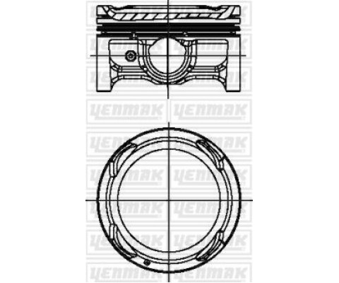 PISTON SEGMAN STD ACCENT BLUE/I20 11- 1.4 BENZINLI 72 MM G4LC 6 ILERI