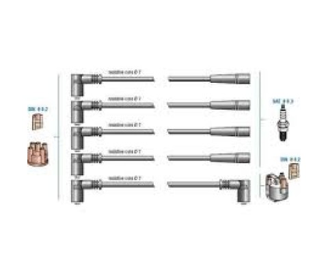 BUJİ KABLO TK CLIO 1.2 E5F-E7F 90 -CLIO 1.4 1.4 ie 95