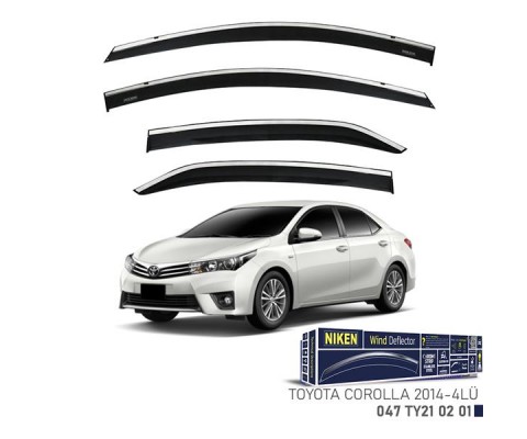 KROMLU CAM RÜZGARLIĞI TOYOTA COROLLA 2014- 4LÜ