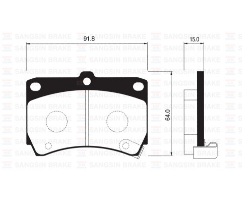 ÖN FREN BALATA MAZDA 323 1.6L B6 BG 89-95 / 1.5L Z5 DOHC BA 96-98