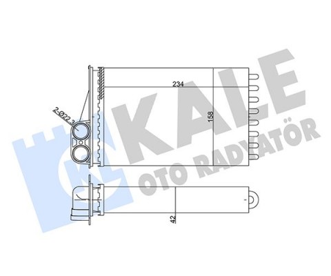 KALORİFER RADYATÖRÜ KLİMALI-KLİMASIZ P207-1.4-1.4 16V-1.6HDI-1.6 16V 06