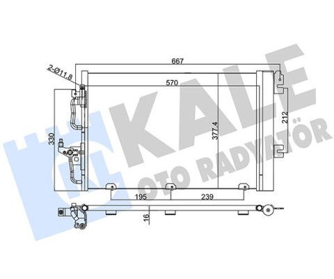 KLİMA RADYATÖRÜ ASTRA H-ZAFIRA B 1.4-1.6-1.8 Z14XEL-Z14XEP-Z16XEP-Z16XER-A16XER-Z18XE-Z18XER-A18XER