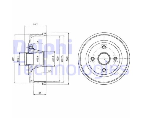 ARKA FREN KAMPANA CORSA C 01 11 ABS Lİ