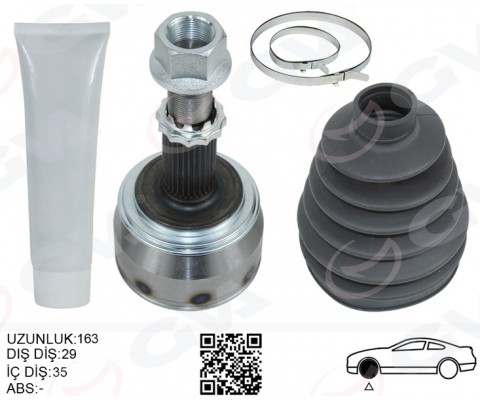 AKS KAFASI DIŞ NISSAN XTRAIL 1.3L HR13DDT T32 4x2 19- OTOMATİK VİTES