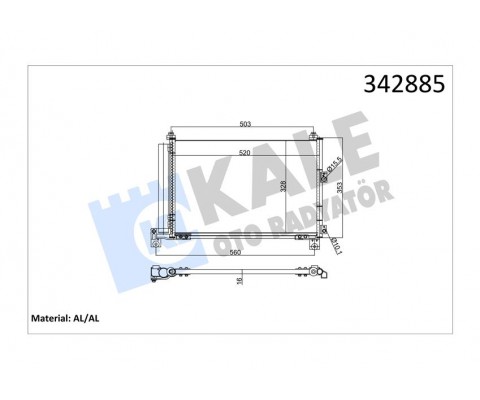 KLIMA RADYATORU KONDANSER RANGER 2.5TD 99 06 3.0TD 06 MAZDA B SERIE 2.2 2.5 99 06