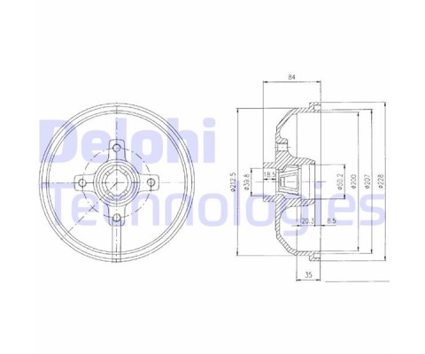 ARKA FREN KAMPANASI CORSA A 83-92 -CORSA B-TIGRA A 93-02 ABS SİZ
