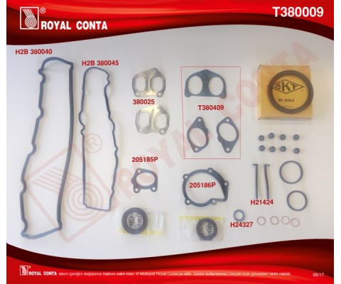 MOTOR TAKIM CONTA SKT KEÇELİ LASTİKLİ PARTNER-BERLINGO-C15-JUMPY-XSARA 1.9 DW8