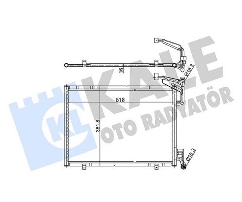 KLIMA RADYATORU KONDENSER FORD B MAX FIESTA VI 12 1.0 ECOBOOST