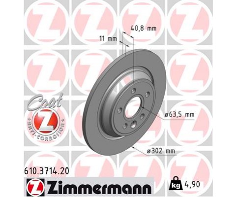 ARKA FREN AYNASI VOLVO S60 II-10 V60 10 V70 08 XC70 07 S80 10 302x5DL KAPLAMALI 986479397