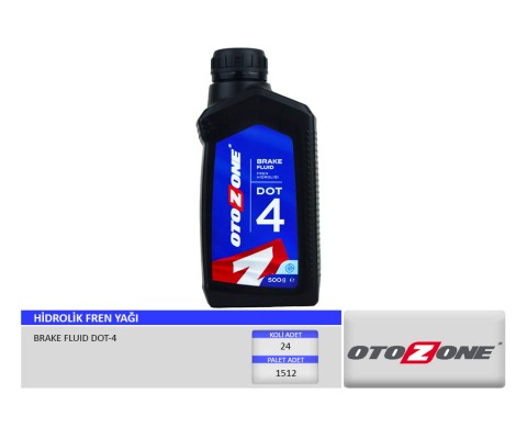 HİDROLİK FREN YAĞI DOT-4 500 ML