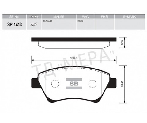 ÖN FREN BALATASI RENAULT MEGANE II 02 KANGOO 01 SC NIC II 03 GRAND SC NIC II 03 1.5dCi 1.6 1.9dCi 2.0