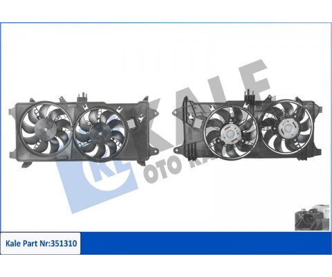 FAN MOTORU DAVLUMBAZLI FIAT DOBLO 1.3 MJET 03 1.9JTD 01 EURO III ÇİFT MOTORLU AC KLİMALI