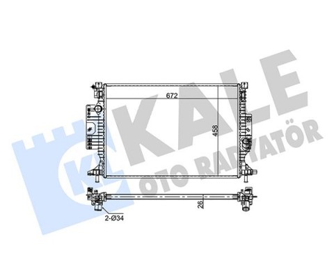 MOTOR SU RADYATORU FORD GRAND C MAX 11 FOCUS III 11 KUGA II 14 AT MT 26mm 1.5 ECOBOOST 2.0 DURATORQ