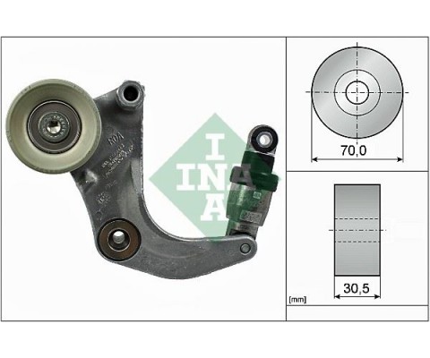 ALTERNATÖR KAYIŞI OTOMATİK GERGİ RULMANI KOMPLE HONDA CIVIC 1.6L R16A2 R16B1 R16B2 FD6 FB7 FC5 06- / CRV 2.0L R20A2 07-
