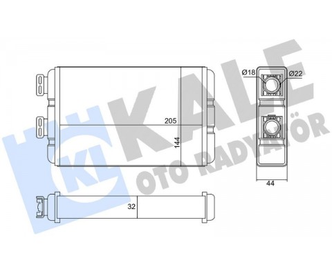 KALORIFER RADYATORU BMW E46 97 05