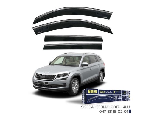 KROMLU CAM RÜZGARLIĞI SKODA KODIAQ 2017- 4LÜ