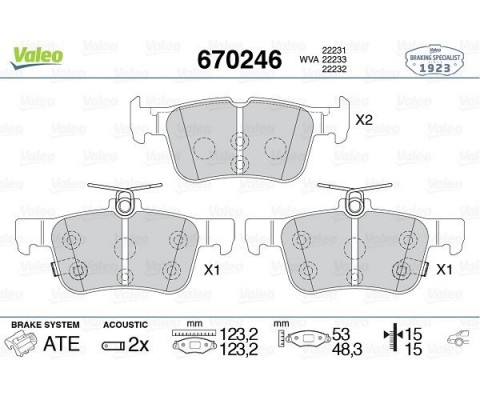 ARKA FREN BALATASI GALAXY III 15 MONDEO V 14 EDGE 15 19 FOCUS IV 17 KUGA III 19