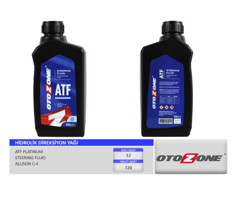 HİDROLİK DİREKSİYON YAĞI ATF 900 ml. PLATINUM