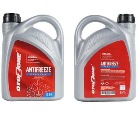 ANTİFRİZ 3 LT -56 C KIRMIZI LONG LİFE Koli 6 Ad ORGANIK