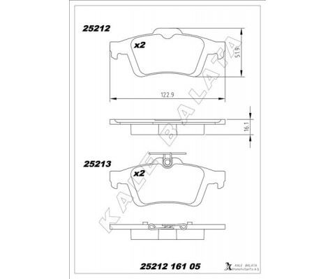 ARKA BALATA FOCUS II CMAX 03 CONNECT 02 LAGUNA III 07 OPEL VECTRA C 02 SIGNUM 03 CITROEN C5 08 PEUGEOT P508 10 18 1647875980-4254.A8