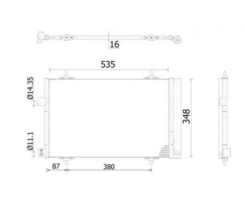 KLİMA RADYATÖRÜ KONDANSÖR P407 04 11 P508 10 18 C5 04 17 1.6-1.8-2.0 VTI-HDI