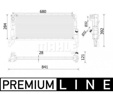 MOTOR SU RADYATORU BMW F45 F48 MINI F54 F56 F60 PREMIUM LINE