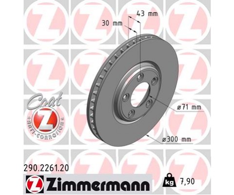 ÖN FREN AYNASI JAGUAR STYPE 2.7D 04-07 3.0V6 1999-2007 4.0 V8 99-02 4.2 V8 02-07 300x30x5DL 986478778-DF4105