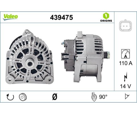 ALTERNATÖR 14V 110A RENAULT MEGANE II 02 CLIO II 98 05 SC NIC II 02 NISSAN MICRA III K12 03 1.4 1.5dCi 1.6