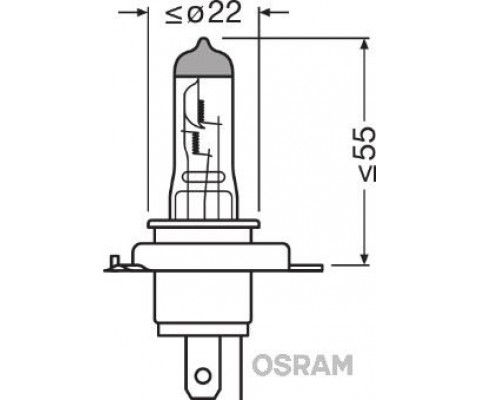 AMPUL 12V H4 60/55W 43T 30 FAZLA IŞIK TIRNAKLI