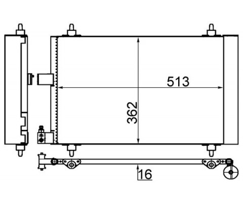 A/C-Kondensator CITROEN C5 / 407