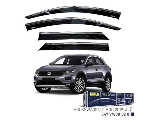 KROMLU CAM RÜZGARLIĞI VW T-ROC 2019- 4LÜ