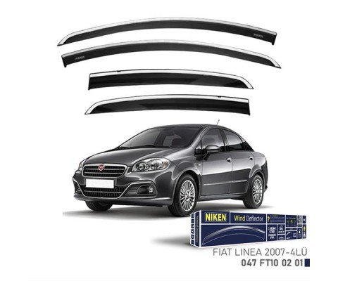KROMLU CAM RÜZGARLIĞI FIAT LINEA 2007- 4LÜ