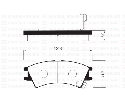 ÖN BALATA ATOS 1.0I 98-01 ATOS PRIME 1.0I 99-01 ATOS SPRIRIT 99 GDB3165