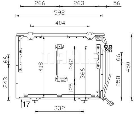 KLIMA RADYATORU MERCEDES W202 S202 C208 A208