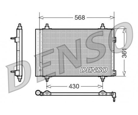 KLİMA KONDENSERİ BERLINGO-PARTNER-307-308-508-5008-3008-C4-DS4-DS5 1.4-1.6-2.0 HDI-VTI