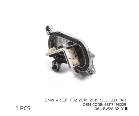 BMW 4 SERI F32 2016-2019 SOL LED MODÜL 63117493229