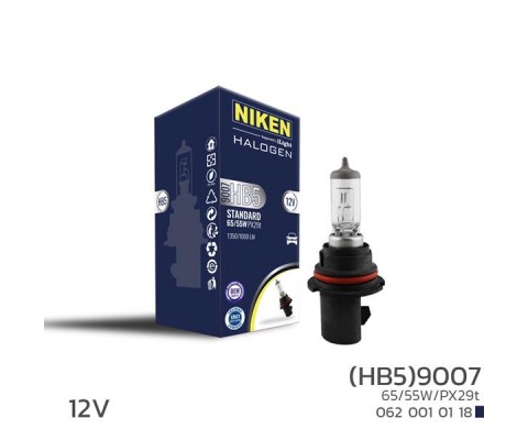 NIKEN 9007 HB5 65W/55W HALOJEN AMPUL PX29t 12V