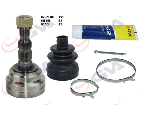 AKS KAFASI DIŞ ASTRA G-ZAFIRA A 1.4/1.6 16V 98-05 33x22x52 153.5mm