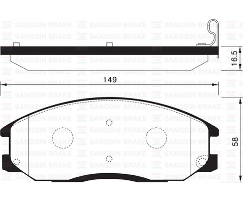ÖN FREN BALATA HYUNDAI STAREX 2.5L D4CB LİBERO 01- / H-1 2.5L D4CB CRDi 140hp 06- / SANTAFE 2.0L D4EA CRDi 01-05
