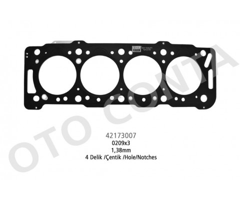 SKC 4 DELİK 1.38m ÇELİK P206-P306-PARTNER-BERLINGO 1.9 DW8