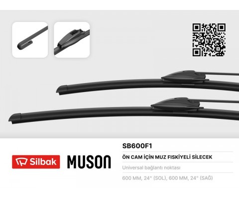 SİLECEK SÜPÜRGESİ 600mm MUZ TİPİ FİSKİYELI DAILY-INTERSTAR-MOVANO-MASCOTT-MASTER
