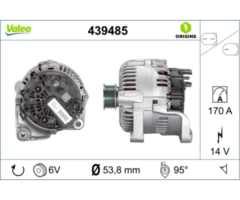 ALTERNATOR SARJ DINAMOSU 12V 170A BMW M47 M57 E60 E63 E64 E65