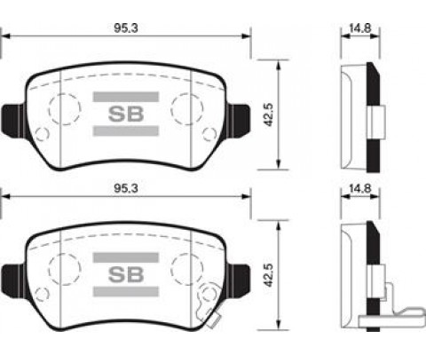 ARKA FREN BALATA KIA CEED 1.4L 1.6L GDI. CRDI 12- / VENGA 1.4L 1.6L 09- / HYUNDAI ix20 1.4L 10- / OPEL ASTRA G H 98- / MERIVA 03- / ZAFIRA 00- / COMBO 02-