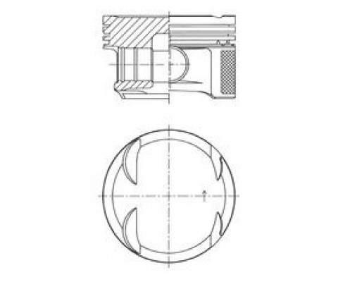 PISTON SEGMAN 0.25 82.25mm MERCEDES M271 Kompressor W204 S204 CL203