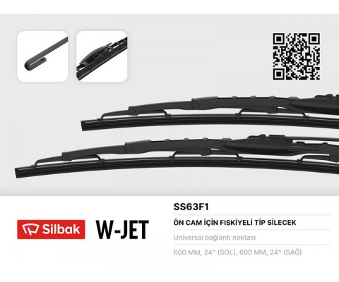 SİLECEK SÜPÜRGESİ 600mm FİSKİYELI IVECO DAILY CITY- NISSAN INTERSTAR- MOVANO- ESPACE II- MASTER