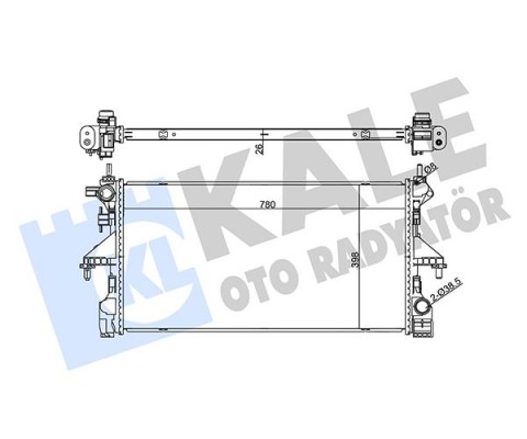 SU RADYATÖRÜ PEUGEOT BOXER-CITROEN JUMPER 2.0-2.2 BlueHDI